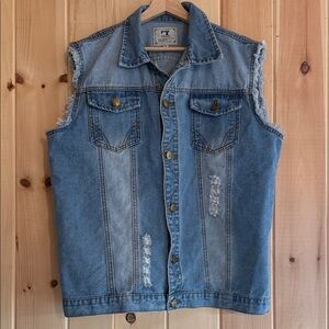 Men's Blue Denim Vest